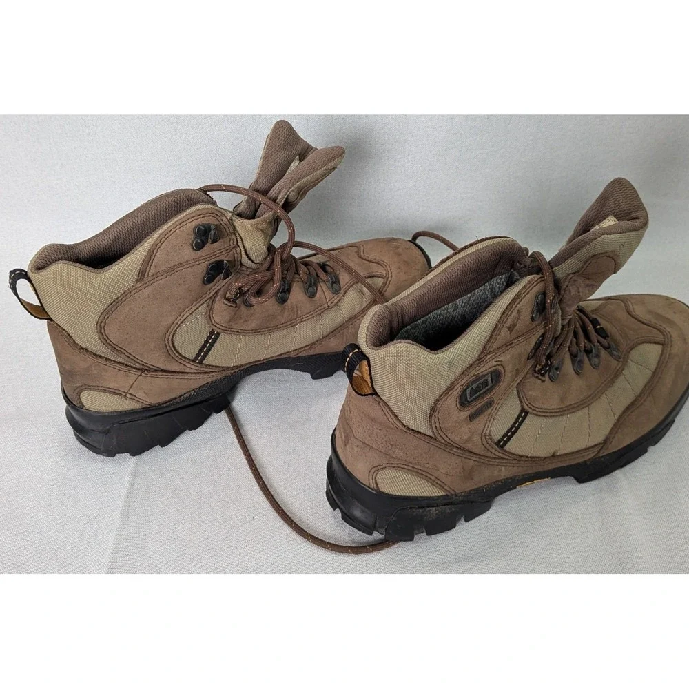 REI Monarch II GTX Hiking Boots Men 9.5 Brown Good Waterproof Vibram 552333